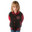 Dragstrip Kids Crew  Jacket - Naughty Devil  (Red-Black)